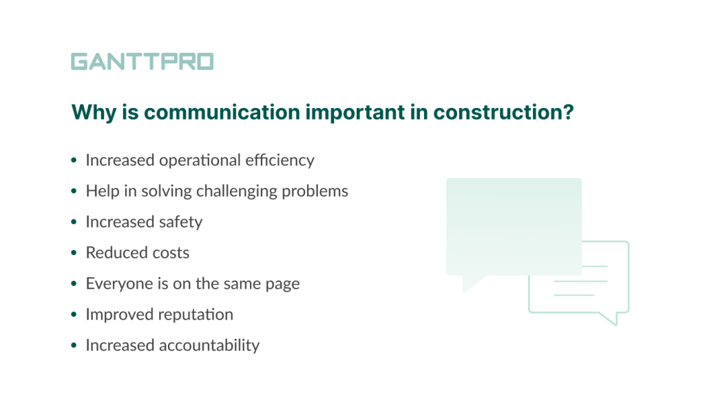 The importance of communication in construction