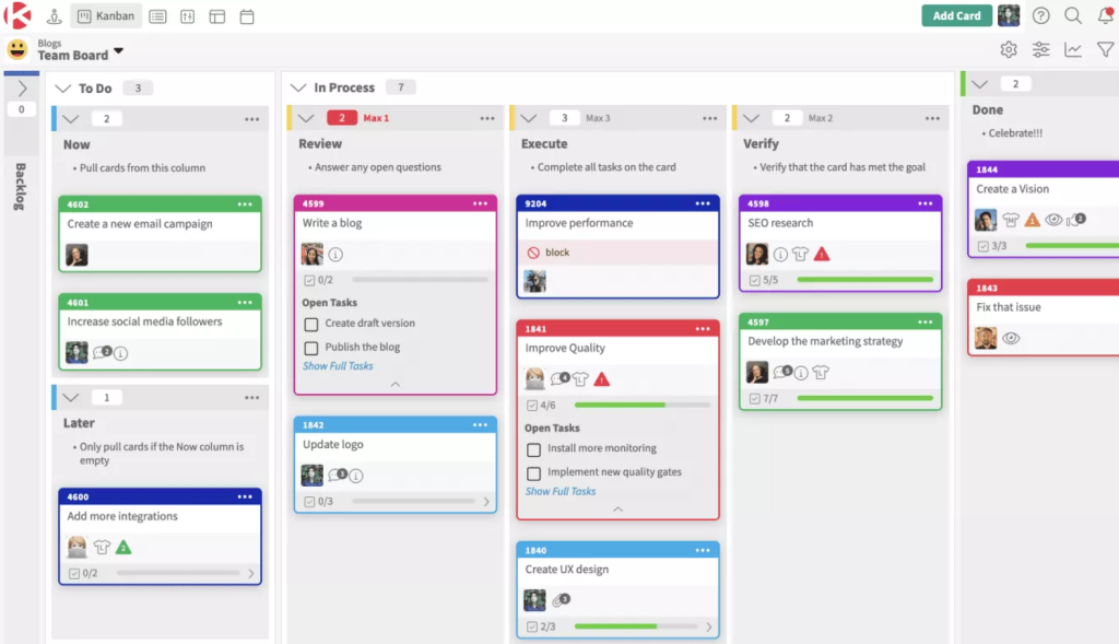 Kanban Zone marketing project management tool