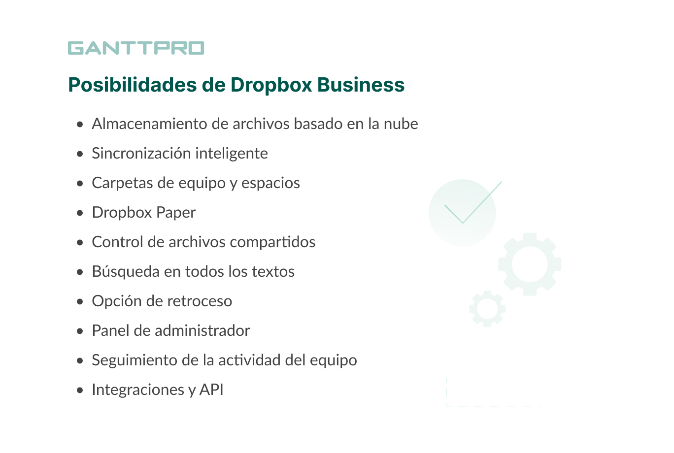 Herramienta de gestión documental Dropbox Business