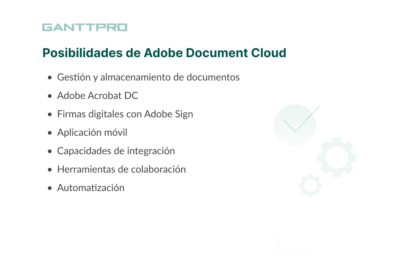 Sistema de gestión de documentos - Adobe Document Cloud