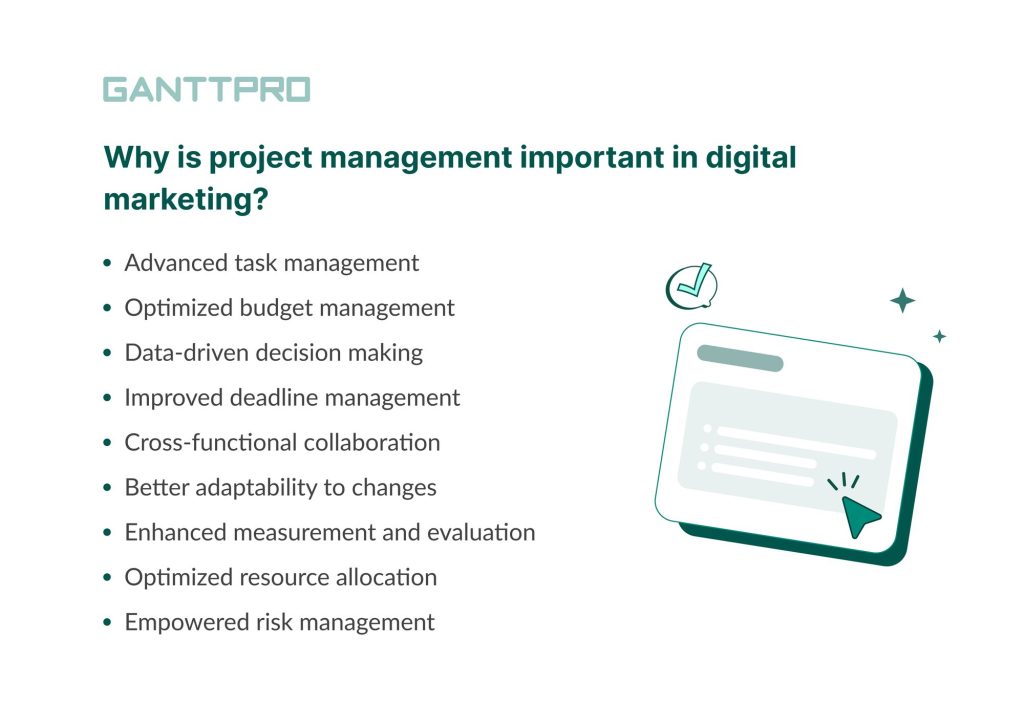 The role and importance of digital marketing project management