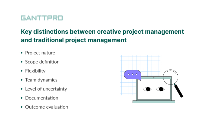 Creative project management vs. traditional project management
