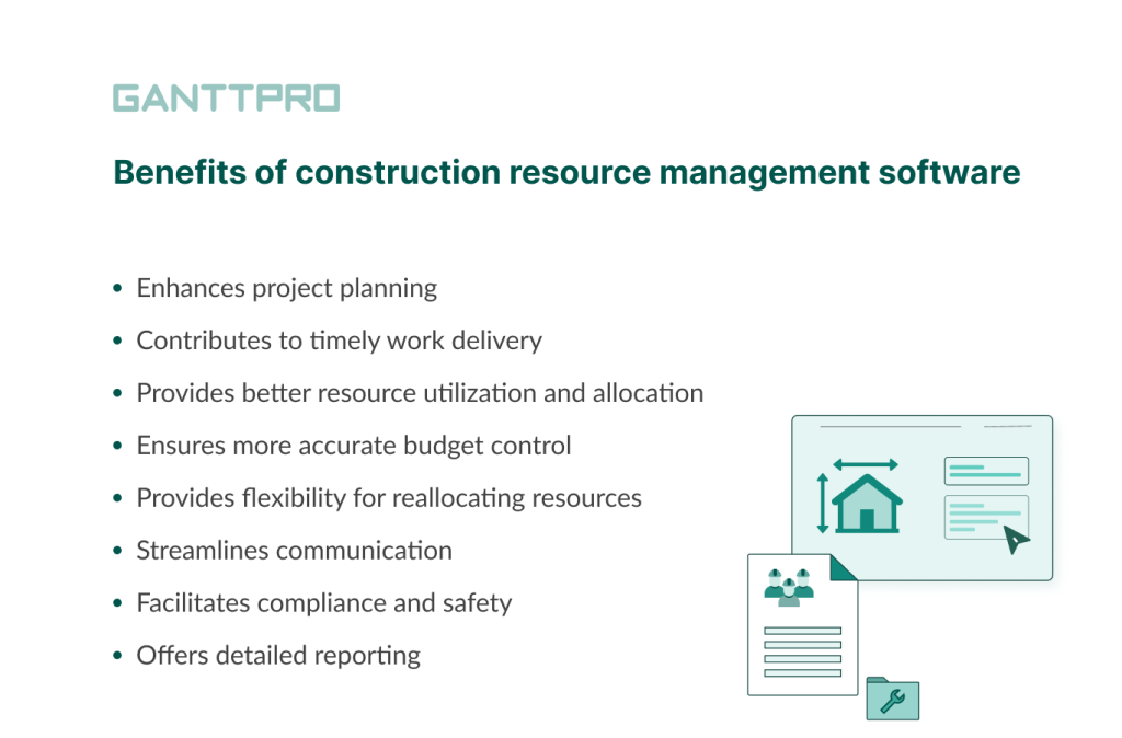 Construction resource management software benefits