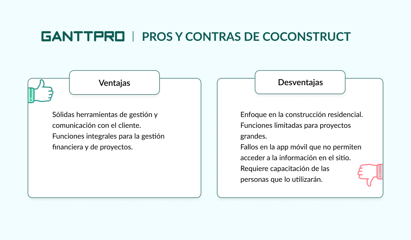 programa para administrar obras de construccion - CoConstruct