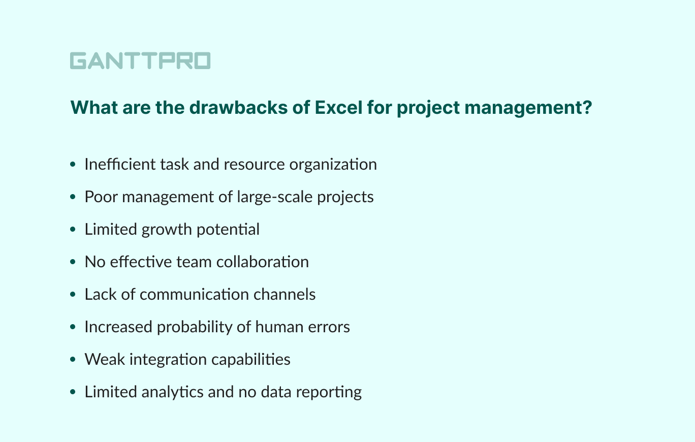 Choosing Project Management Software or Excel