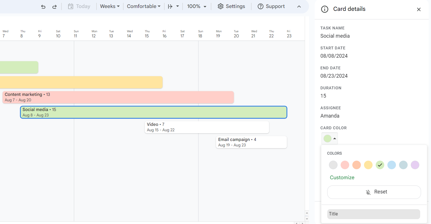 How to Make a Gantt Chart in Google Sheets