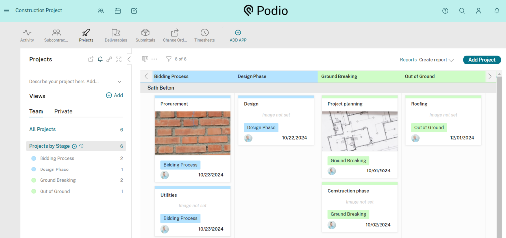 Basecamp alternatives: Podio