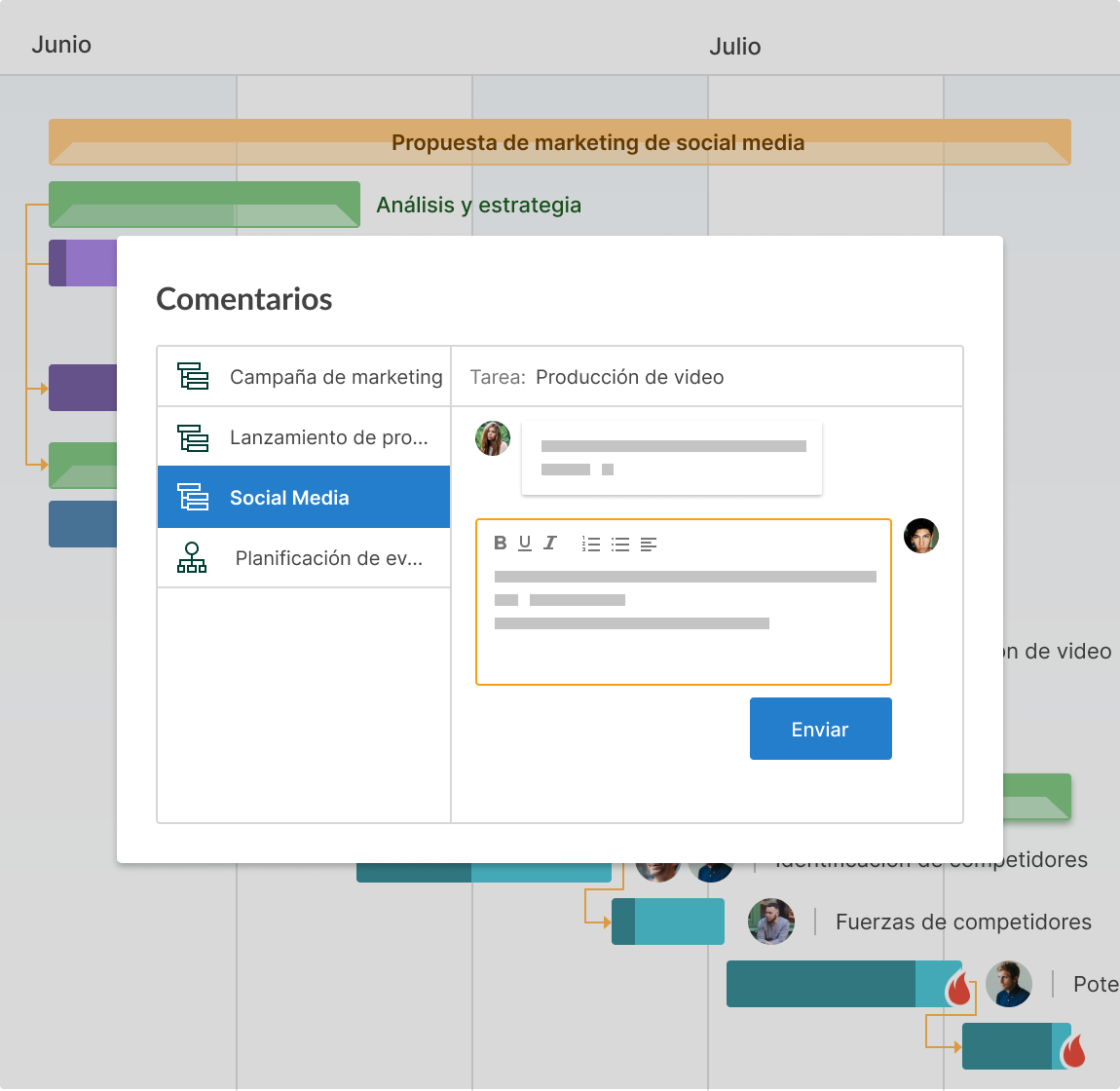 seguimiento de proyectos en Excel vs GanttPRO