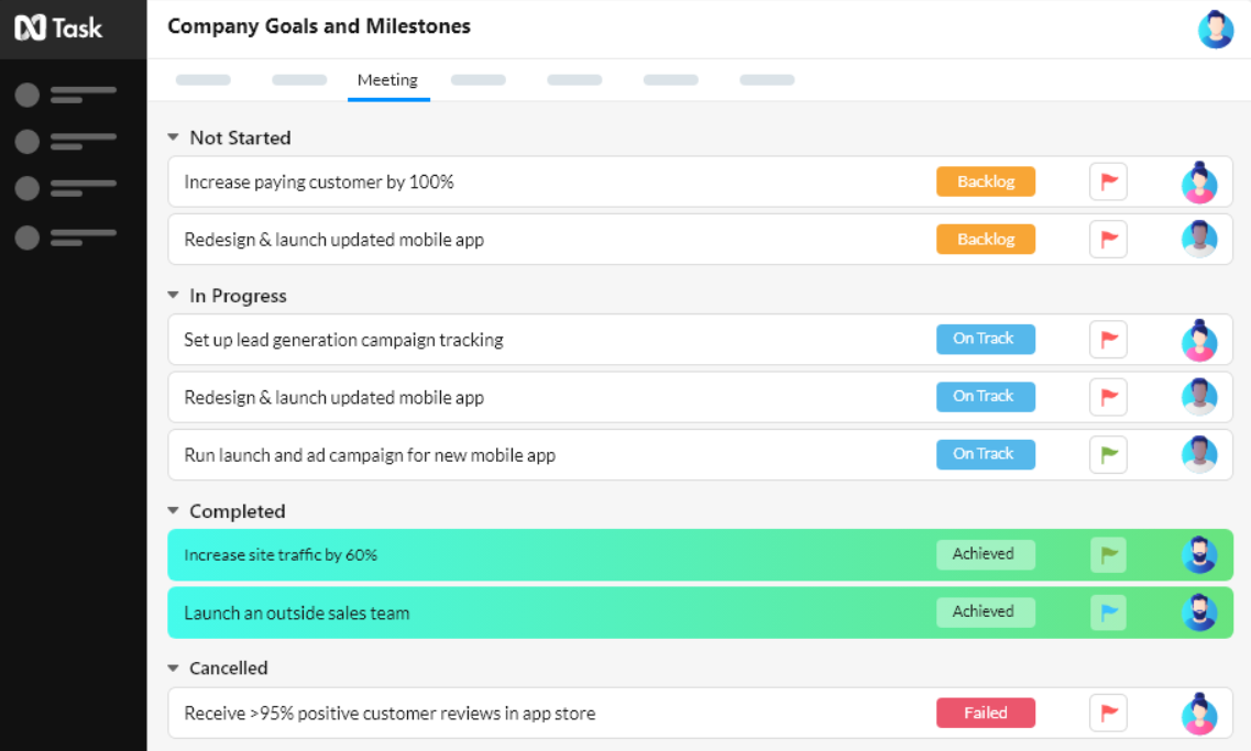 Asana alternatives: nTask