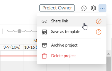 How to set up your project in GanttPRO: sharing a project