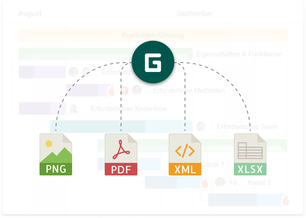 Как создать вехи проекта в GanttPRO: экспорт проекта с вехами