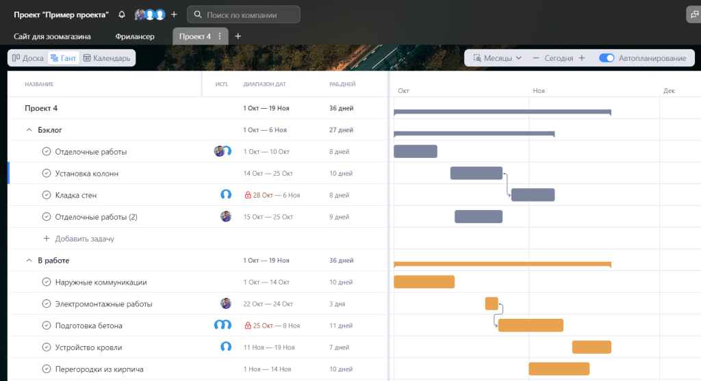 Asana аналоги: YouGile