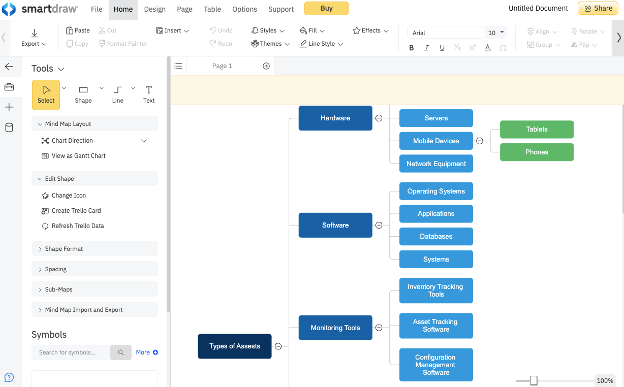 aplicaciones para hacer diagramas-smartdraw