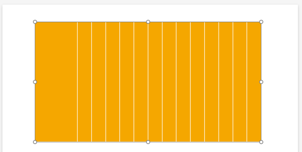 How to create a project timeline in PowerPoint with a table: initial table view