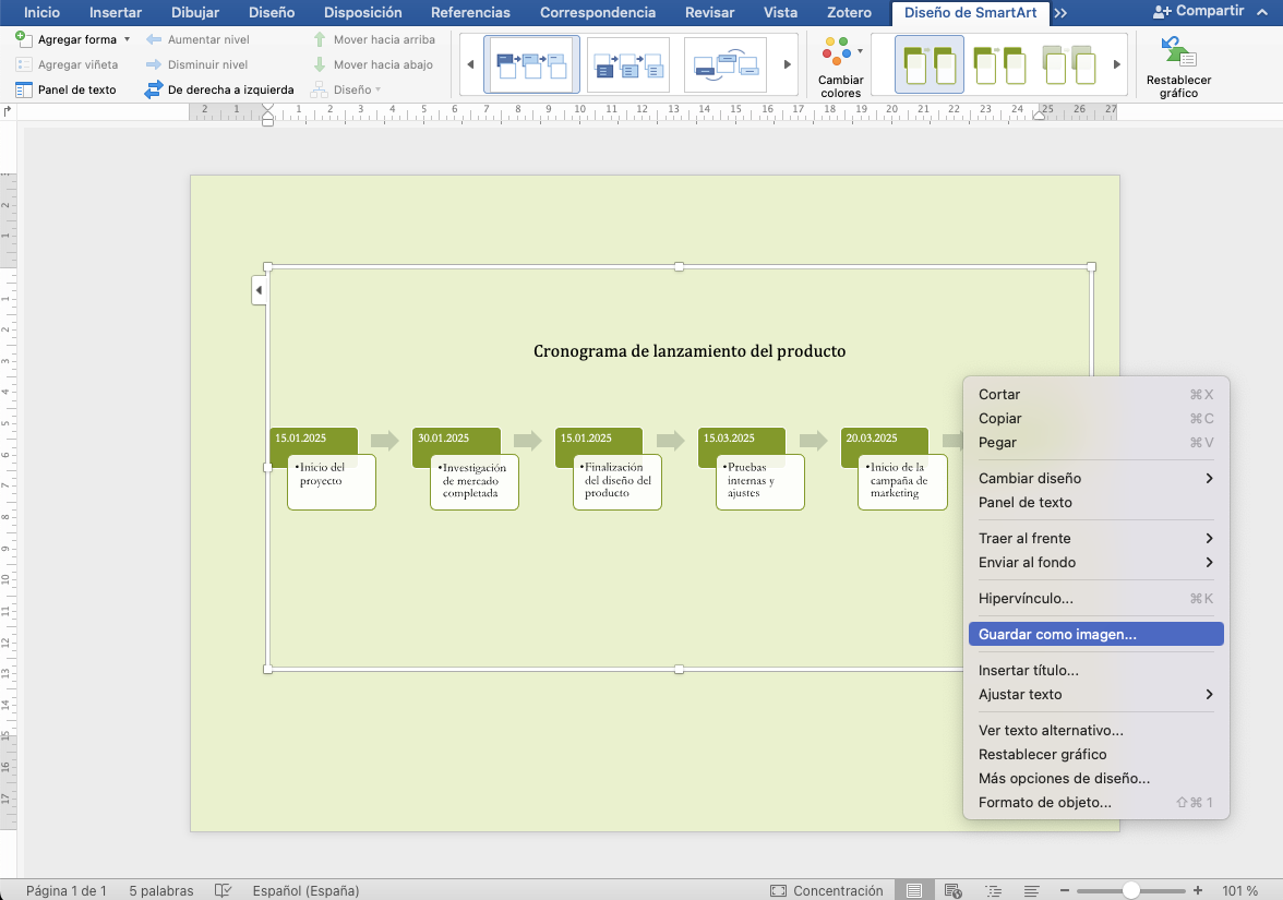 como elaborar un cronograma de actividades en word 9