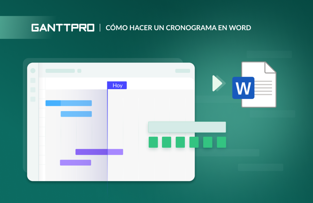 como hacer un cronograma de actividades en word