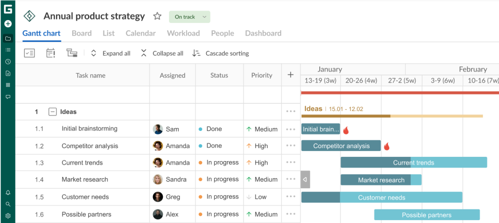 How to set up your project in GanttPRO: marking deadlines