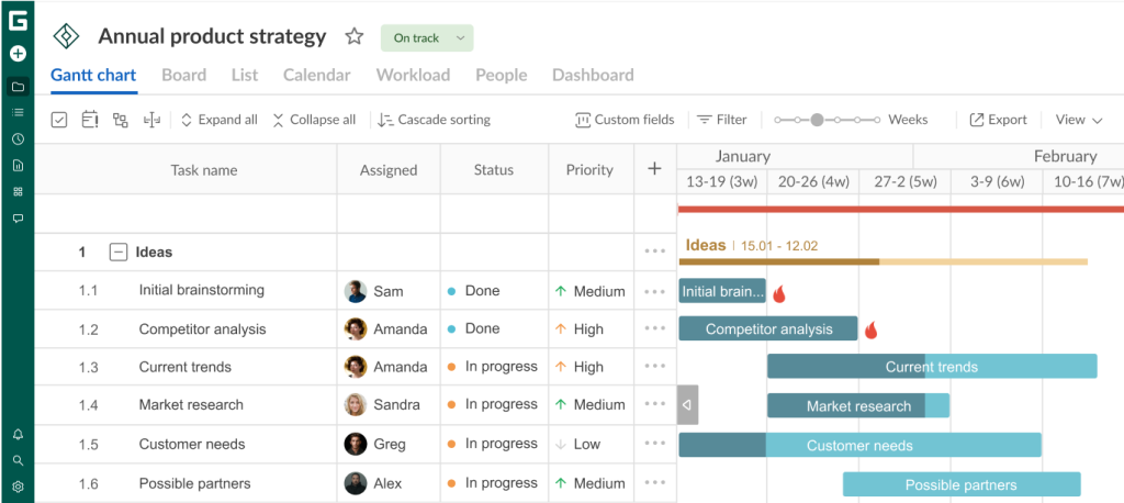 How to set up your project in GanttPRO: marking deadlines