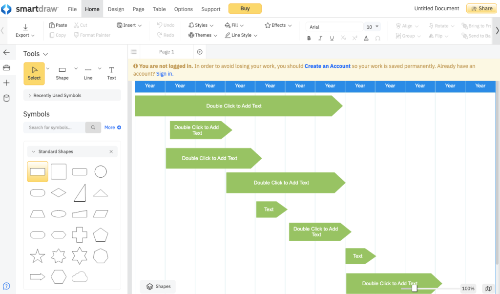 programa para hacer cronogramas - smartdraw