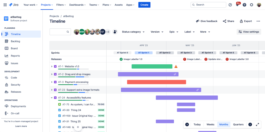 programa para hacer un cronograma - jira