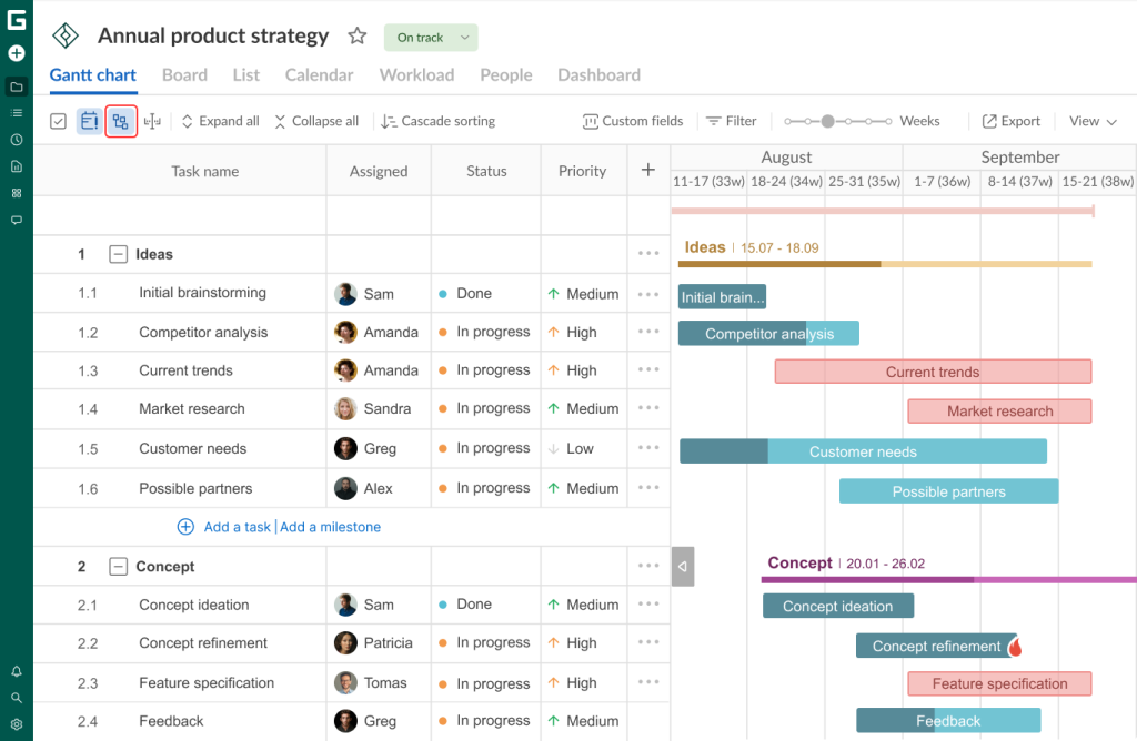 Tips for getting the most out of GanttPRO: a critical path