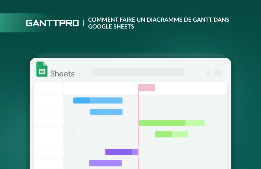 Guide pour faire un diagramme de Gantt sur Google Sheets