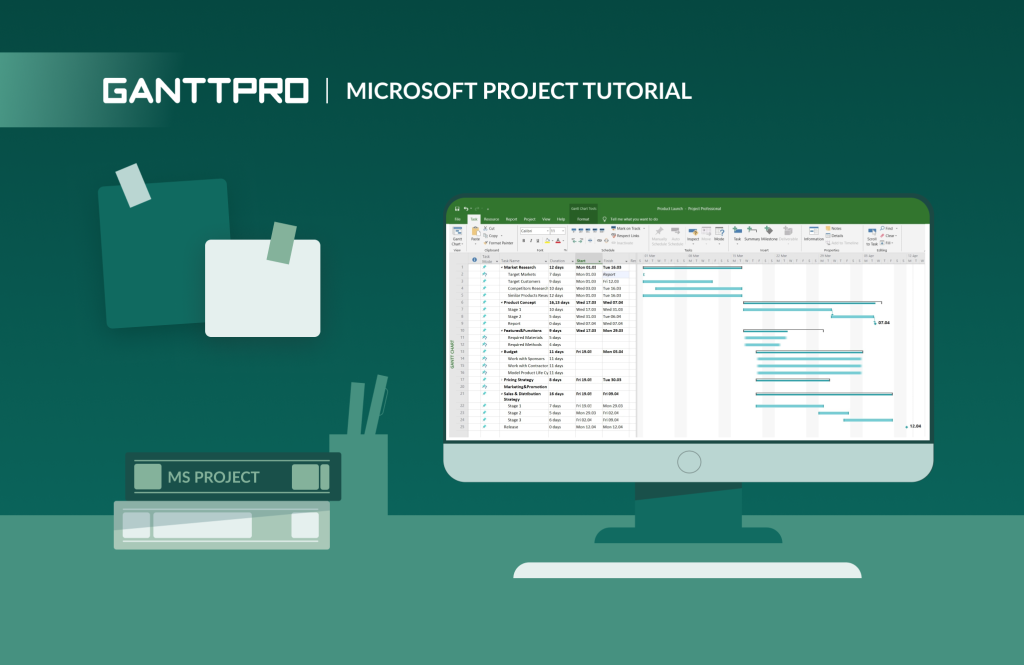 Microsoft MS Project tutorial for beginners