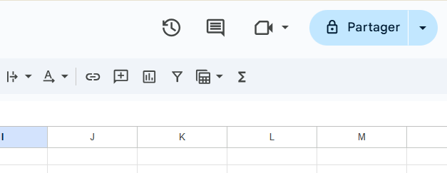 Comment faire un diagramme de Gantt sur Google Sheets : partage du diagramme