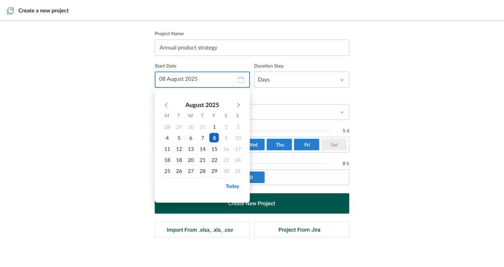 How to manage multiple projects simultaneously in GanttPRO: creating a project from scratch