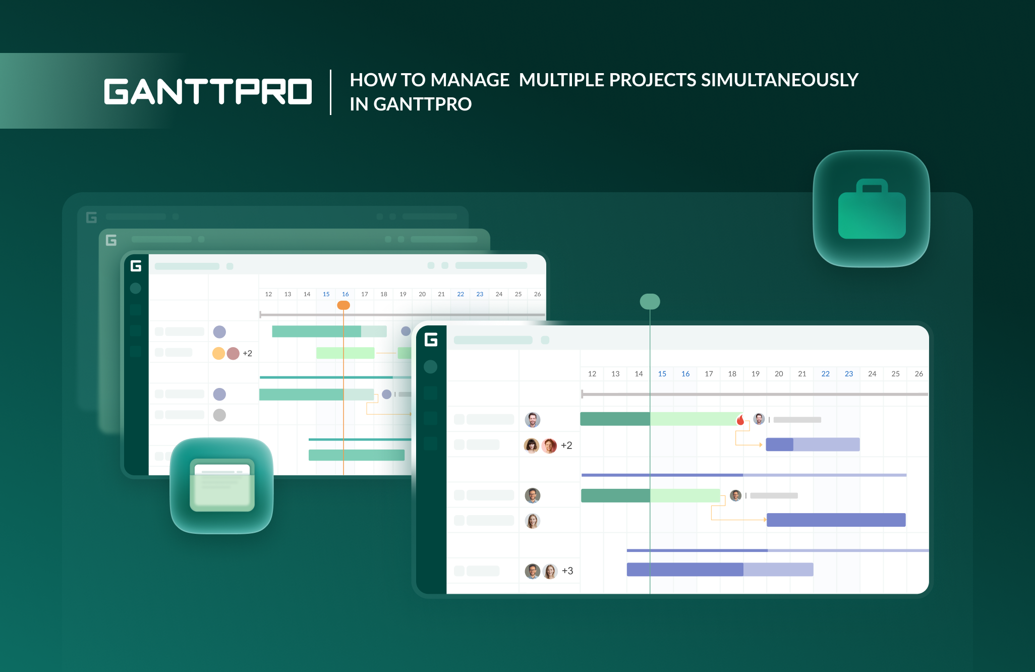 How to manage multiple projects simultaneously in GanttPRO