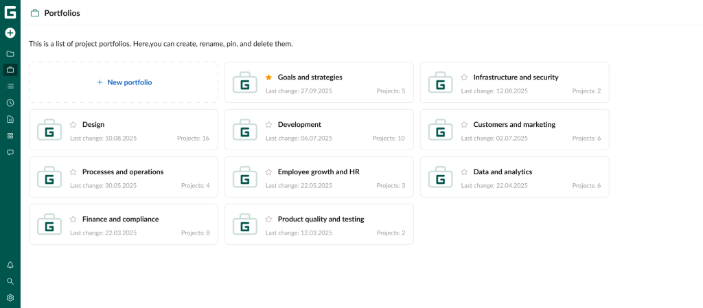 How to manage multiple projects simultaneously in GanttPRO: visualizing all project portfolios