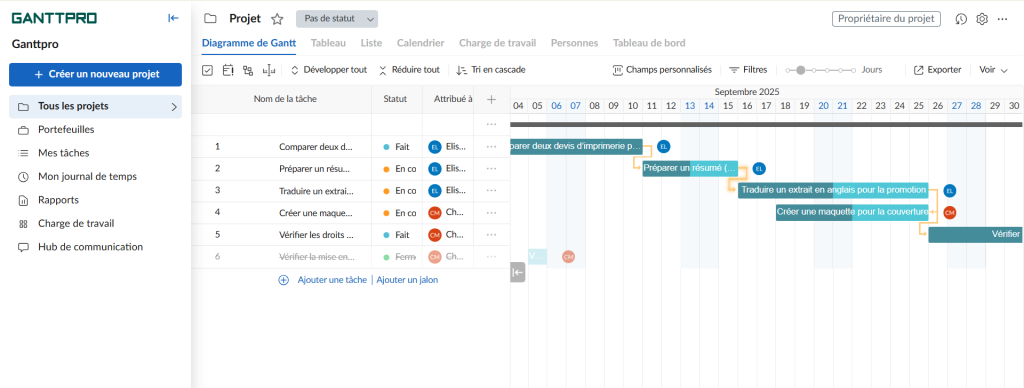alternative a excel: interface avec les dependances