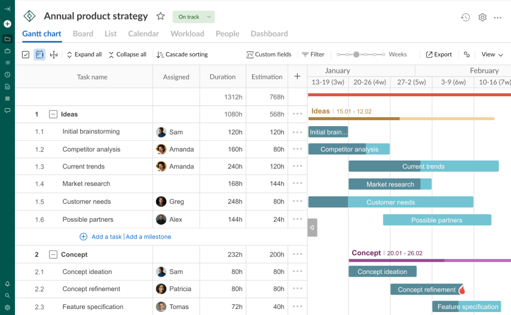 How to collaborate with external stakeholders in GanttPRO: create a Gantt chart