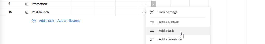 How a Gantt chart for a work plan looks like