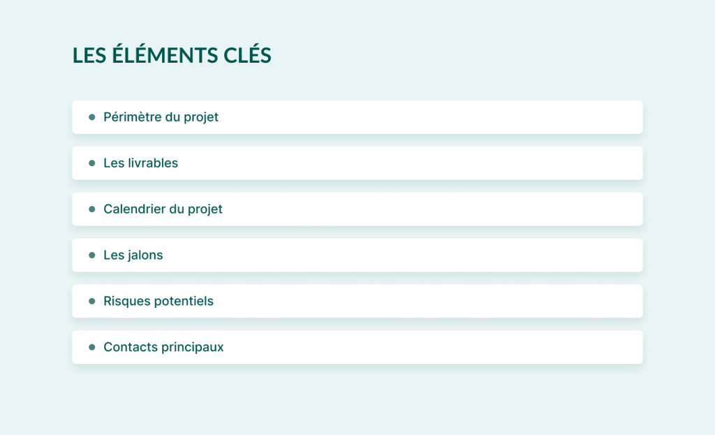Outil roadmap elements cles