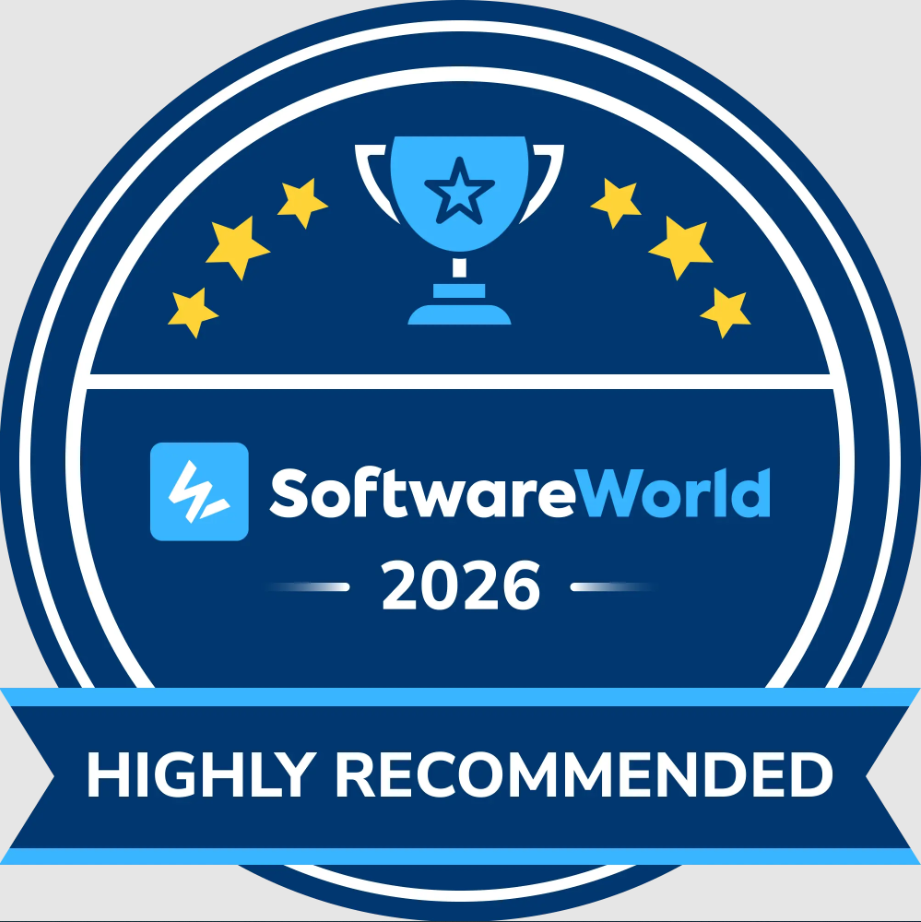 GanttPRO Highly recommended award by SoftwareWorld