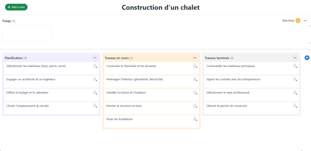 Kanban vs Gantt: interface basecamp
