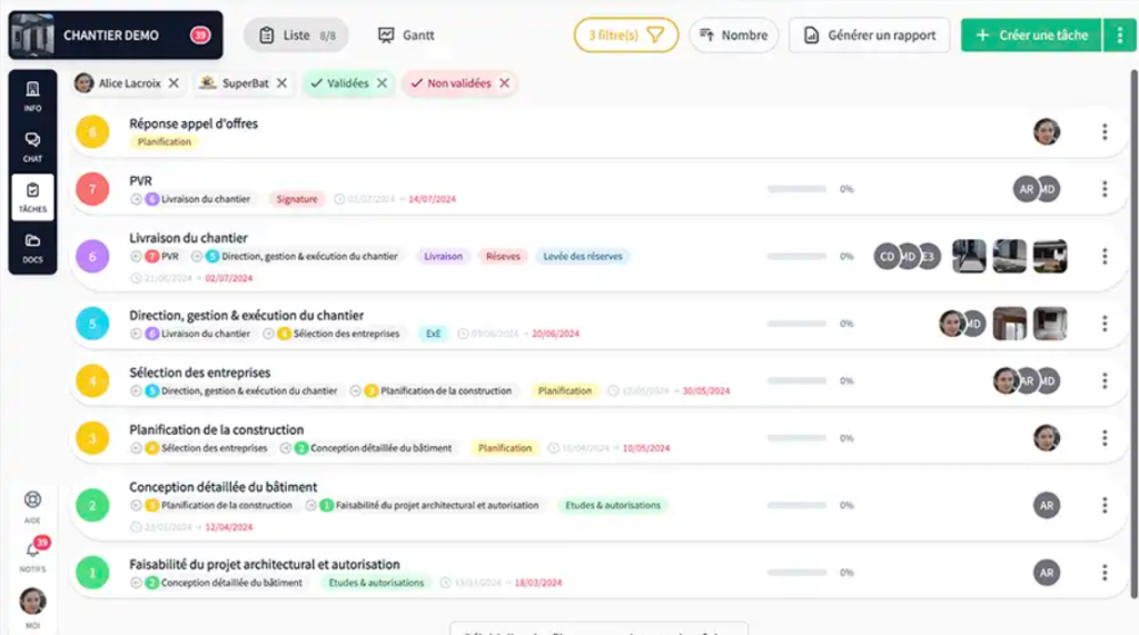 Logiciel gestion de chanter: Interface   Clovis