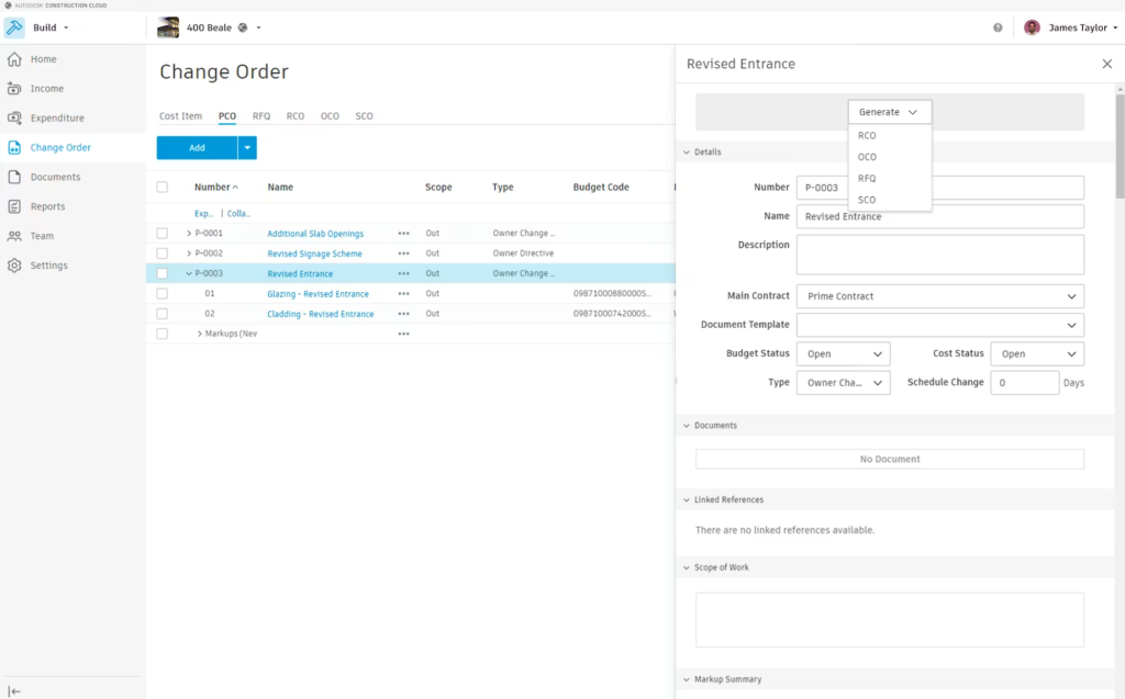 Alternative a Bluebeam: interface ACC