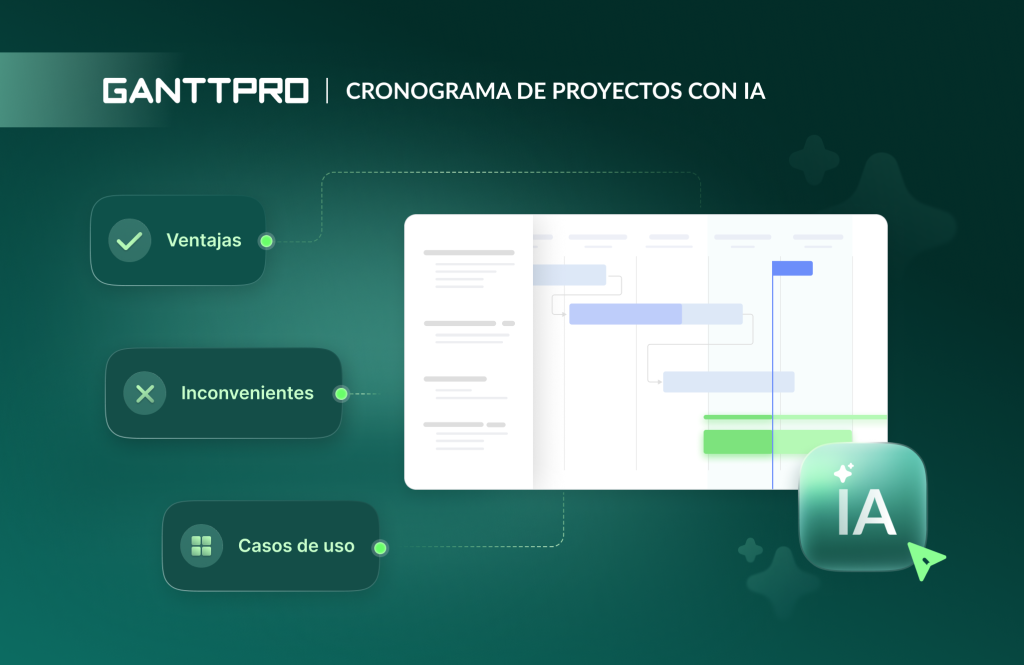 Cronograma de proyectos con IA: ventajas, inconvenientes, casos de uso