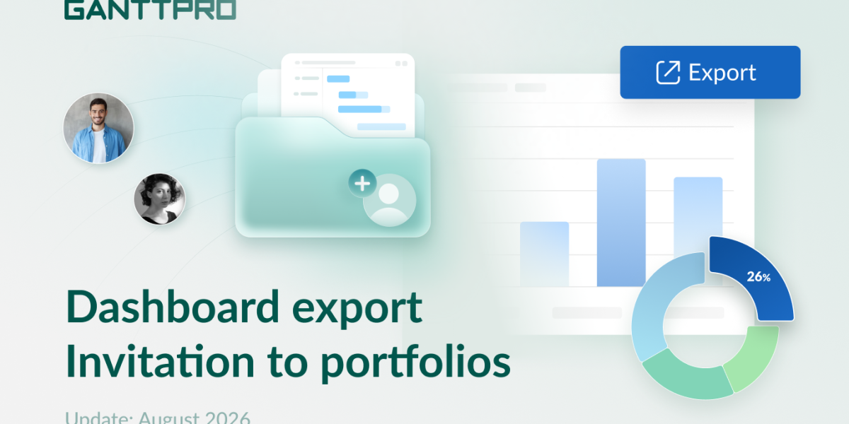 GanttPRO release: Dashboard export, portfolio invitations