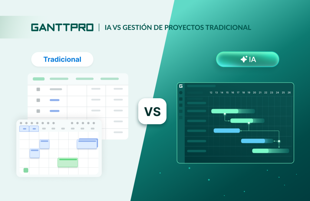 IA vs gestión de proyectos tradicional