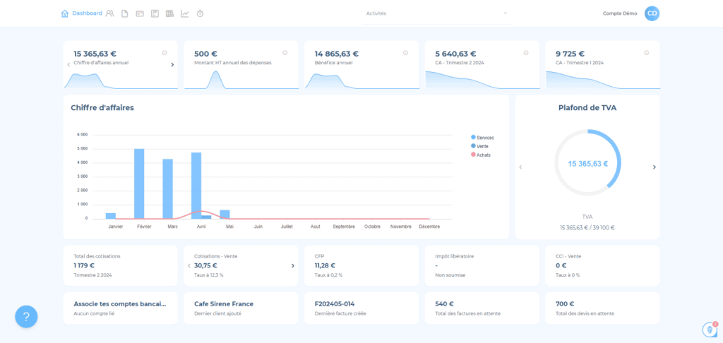 Logiciels de gestion dentreprise: Interface Freebe