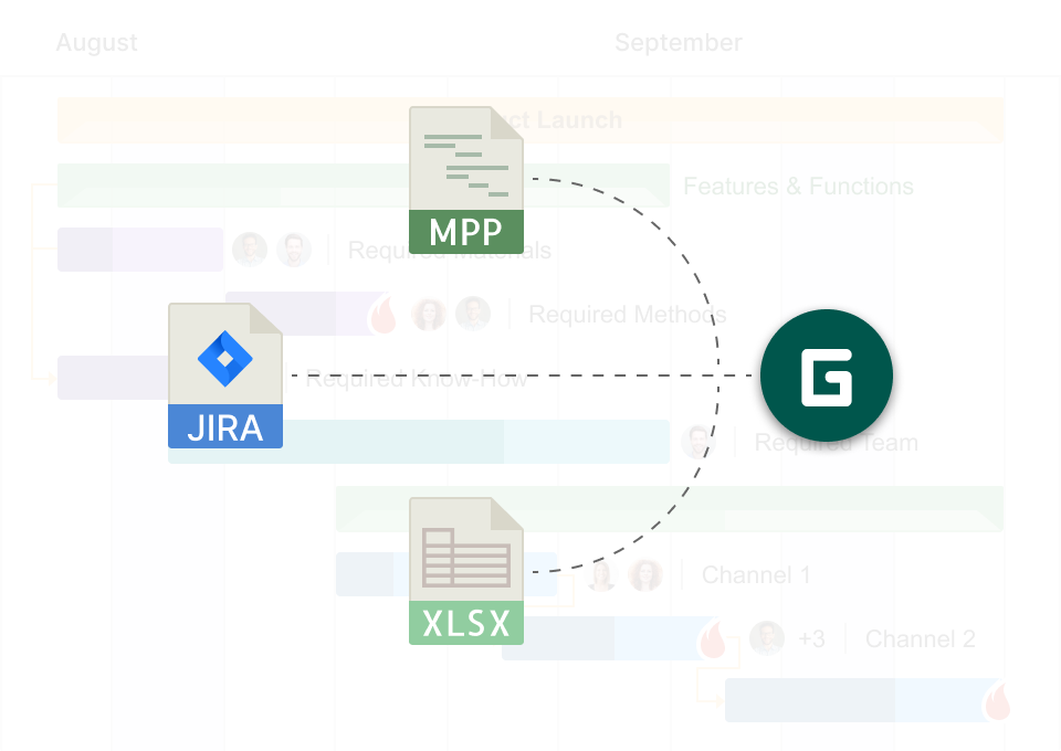 Comment configurer votre projet dans GanttPRO: importer un projet
