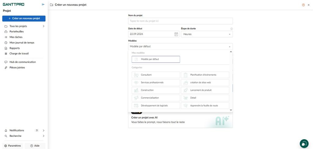 Astuces pour tirer le meilleur parti de GanttPRO : utiliser des modeles
