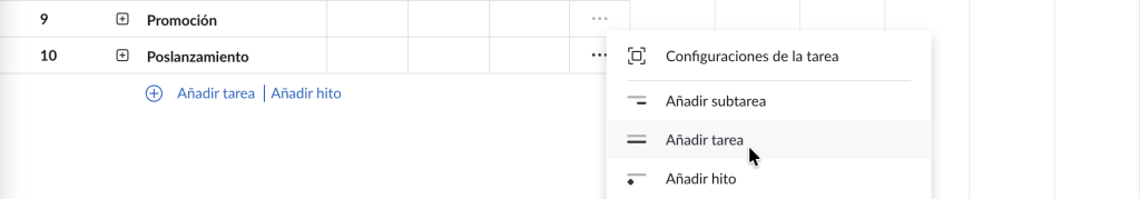 Cómo configurar su proyecto en GanttPRO: añadir tareas y subtareas