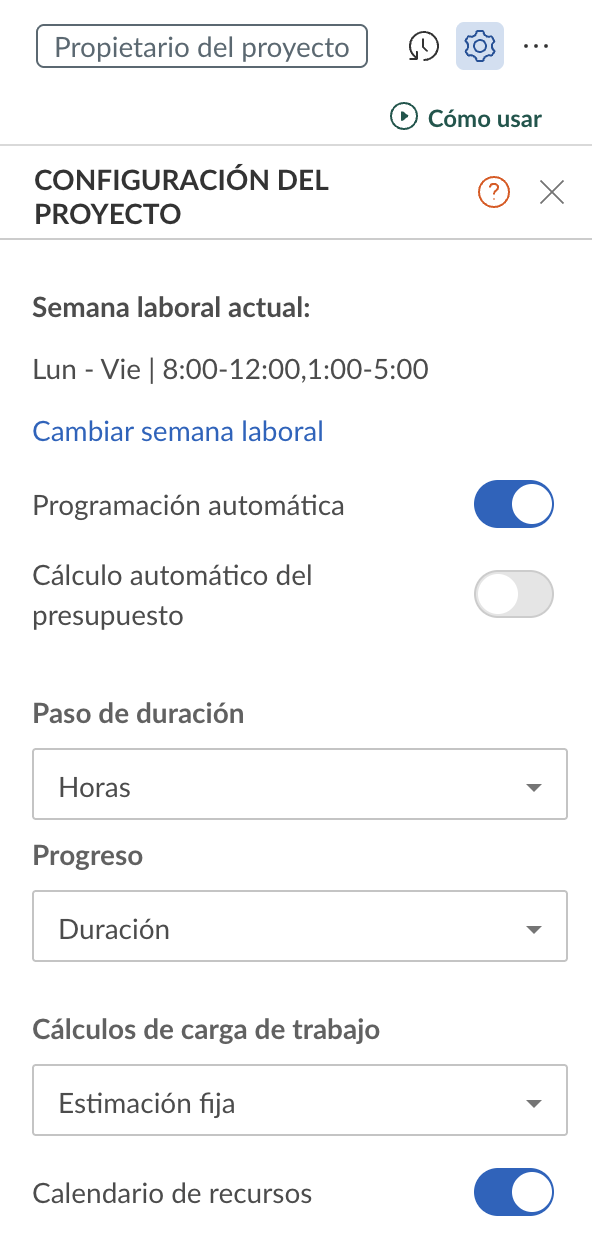Cómo configurar su proyecto en GanttPRO: configuración del proyecto