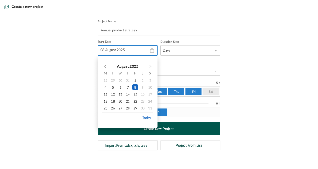 Gerer plusieurs projets dans GanttPRO : Creation de projet 
