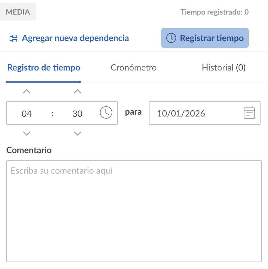 Cómo configurar su proyecto en GanttPRO: utilizar el registro de tiempo