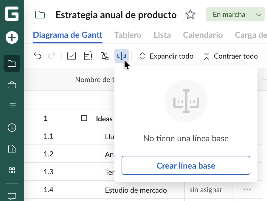 Consejos para sacar el máximo partido a GanttPRO: línea base